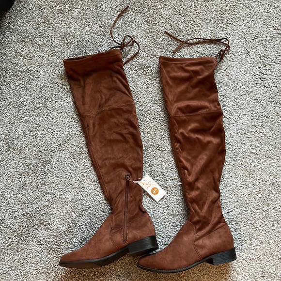 NWT | A New Day | Over Knee Brown Suede Boot | 9.5 - Picture 2 of 4